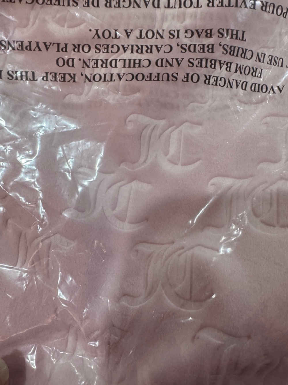 Juicy Couture Embossed “JC”Patterned Velour Track Pants/Size XL/NIB/SEALED! - Picture 14 of 16